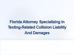 Florida Attorney Specializing in Texting-Related Collision Liability and Damages