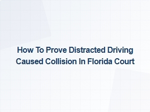 Proving Distracted Driving Caused a Crash in Florida Court